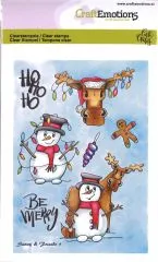 CraftEmotions clearstamps A6 - Snowy & friends 1 Carla Creaties (08-19)