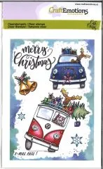 CraftEmotions clearstamps A6 - x-mass cars 1 Carla Creaties (08-19)