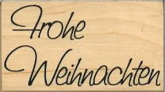 Holzstempel Frohe Weihnachten