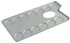 rechteckige Metallpalette