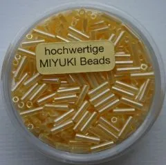 Japanische Miyuki-Stifte 6mm perlmutt gelb