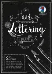 Handlettering Papier Din A4 schwarz