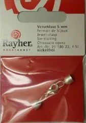 Rayher Verschluss 5mm silberf.