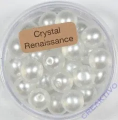 Crystal Renaissance Perlen 8mm wei