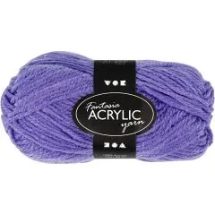 Fantasia Polyacryl Garn, L 80 m, purple, 50g