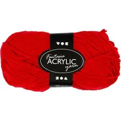 Fantasia Polyacryl Garn, L 80 m, red, 50g