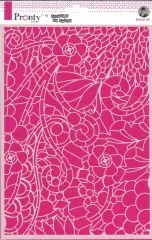 Pronty Mask Stencil A4 - Background floral swirl