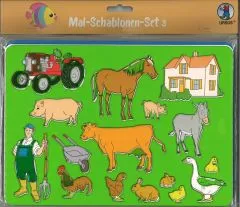 Mal-Schablonen-Set 3 - Tiere