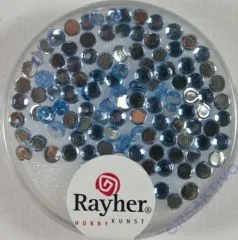 Rayher Plastik-Strassteine 3mm aquamarin