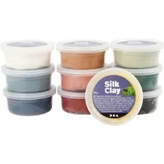 Silk Clay Modelliermasse 10x40g Basic 3 - Staubt�ne