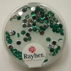 Rayher Plastik-Strassteine 3mm smaragd