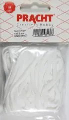 Gummi flach 5mm wei�