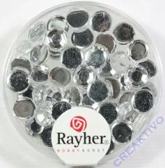 Rayher Plastik-Strassteine 6mm bergkristall