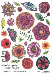 Studio light Rice Paper A4 Art By Marlene 4.0 nr 05 RICEBM05 - Blumen