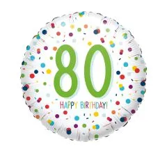 Folienballon Konfetti - 80