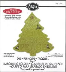 Sizzix BigZ Stanze Weihnachtsbaum incl. Embossing-Folder