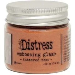 Tim Holtz Distress Embossing Glaze - tattered rose