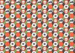 Motiv-Fotokarton 300g/qm 49,5x68cm Happy Halloween - Motiv 01