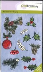 Clearstamps A6 - Weihnachtskugel mit Zweigen