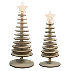 Bastelpackung: Holz B�ume zum Stellen