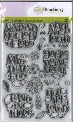 My Handletter clear stamps - Sending you lots of love