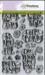 My Handletter clear stamps - Enjoy the day
