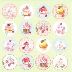 Craft&You Sweet Dessert Scrapbooking Paper Motiv 07