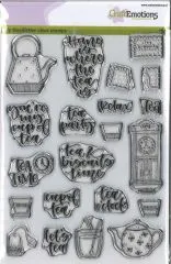 Clearstamps A5 Handletter - Tea time