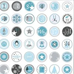 Dini Design Scrappapier Winterzauber - Adventskalender (Restbestand)