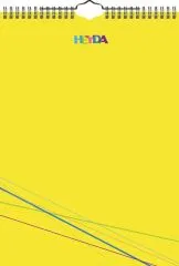 Bastelkalender immerwhrend A4 Deckblatt: gelb, Monatsbltter: farbig (grn, blau, rot, gelb)