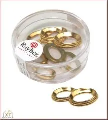 Acryl-Eheringe, 25 mm 5 St�ck gold