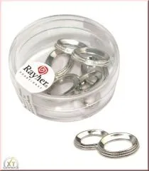 Acryl-Eheringe, 25 mm 5 St�ck silber