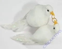 Feder-Taubenpaar, 3cm