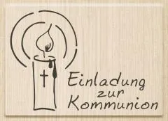 Stempel Einladung zur Kommunion