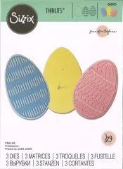Sizzix Thinlits Stanze Set 3PK - 665075 Decorative Eggs