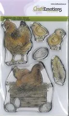Clear Stamps Huhn mit K�ken