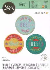 Sizzix Thinlits Stanze Set 18PK - Youre The Best