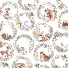 Scrapbooking Papier Forest Tea Party - 02