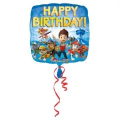 Folienballon PAW Patrol Happy Birthday 43cm