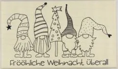 Stempel Es wichtelt - Fr��hliche Weihnacht �berall