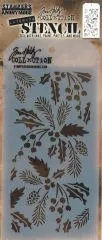 Tim Holtz Layered Stencil 4.125X8.5 - Festive