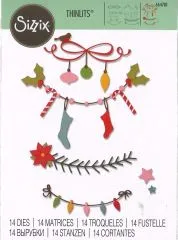 Sizzix Thinlits Stanzen Set 14PK - Christmas Borders