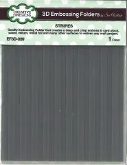 Creative Expressions 3D Embossing Folder 5.75X7.5 - Stripes