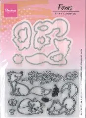 Marianne Design Clear Stamps & Die Set - Elines Animals - Foxes