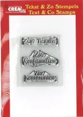 Crealies Clearstamp Texte 4 - Zur Taufe / Kommunion / Konfirmation