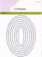 CraftEmotions Big Nesting Stanze - Deckle Ovale