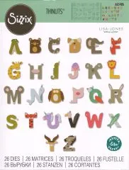 Sizzix Thinlits Stanze Set 26PK - Animal Alphabet