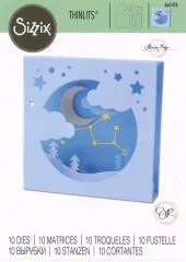Sizzix Thinlits Stanze Set 10PK - Celestial Box Card