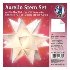Aurelio Stern Set 15x15cm transparent wei