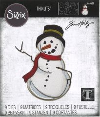 Sizzix Thinlits Stanze Set 9PK - Mr. Frost by Tim Holtz